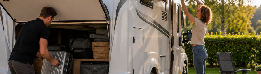 Camper goed inpakken Camper inpakken
